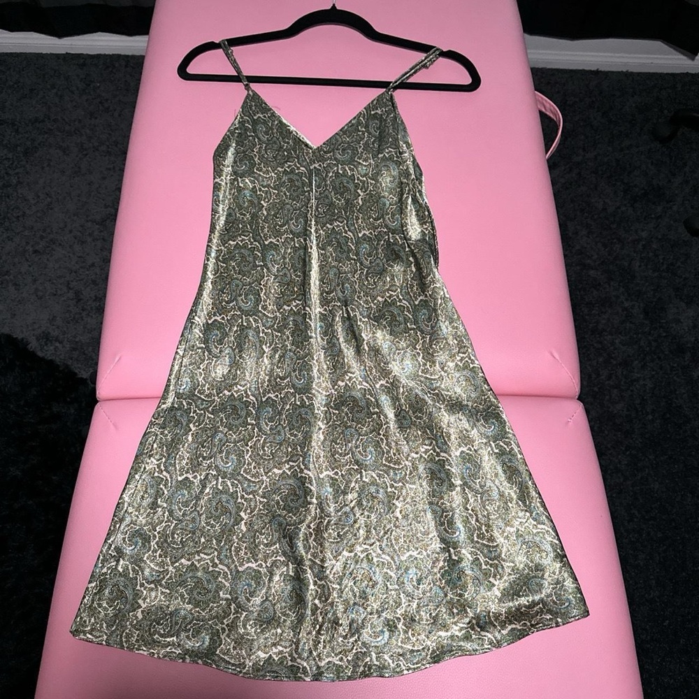 Zara Paisley Green Dress